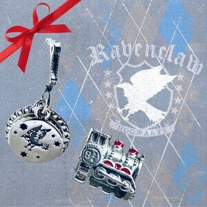🦅 NWOT Ravenclaw Charm & 🚂 Hogwarts Express Charm – Harry Potter 🏰